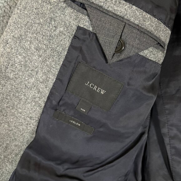 J Crew Ludlow Yorkshire Tweed Wool England Blazer Sport Coat - Men's Size 40R - Picture 8 of 12